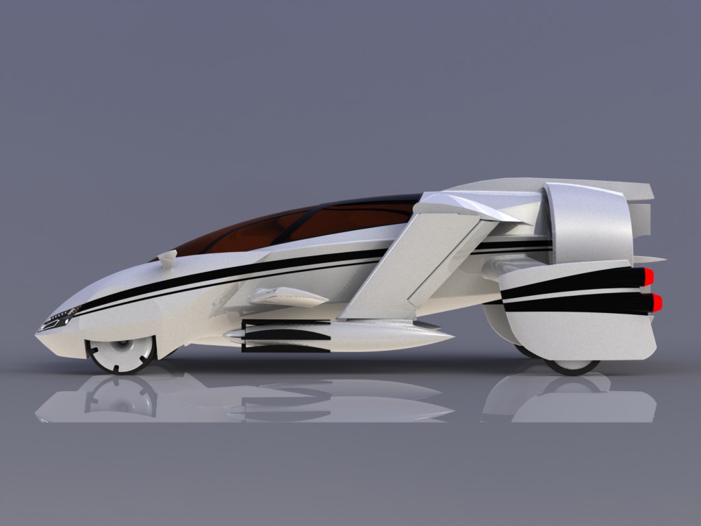 43--TF-X飞行概念车图纸